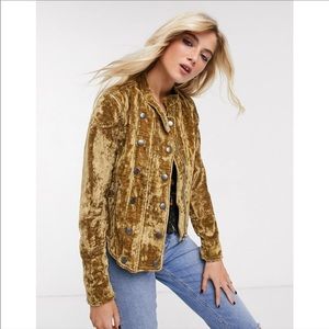 NEW FREE PEOPLE / DUSK TILL DAWN VELVET JACKET